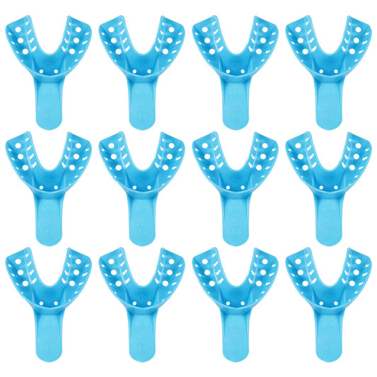 Dental Impression Tray Bag of 12, Perforated Disposable Trays