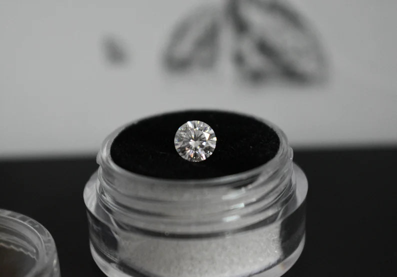 VVS1 White Moissanite Round Cut Stones, Size .80mm to 4.0mm- BUY ONE GET ONE FREE